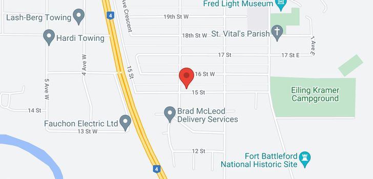map of 182 15th ST